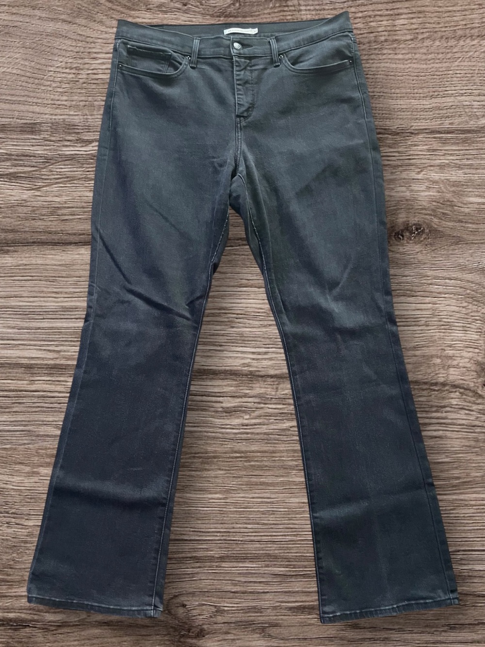 Levi's Ribcage Straight Leg Black Jeans Women’s Size 32
